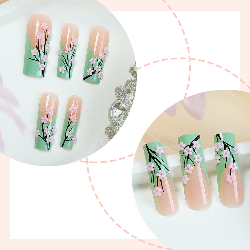 Floral Design Press-On Nails Set Brehn