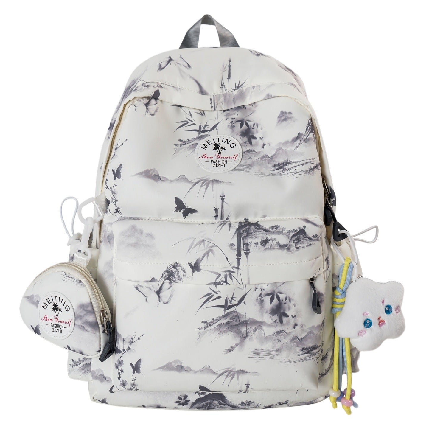 Künstlerisch bedruckter Rucksack Brehn