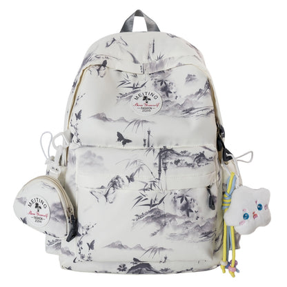 Künstlerisch bedruckter Rucksack Brehn
