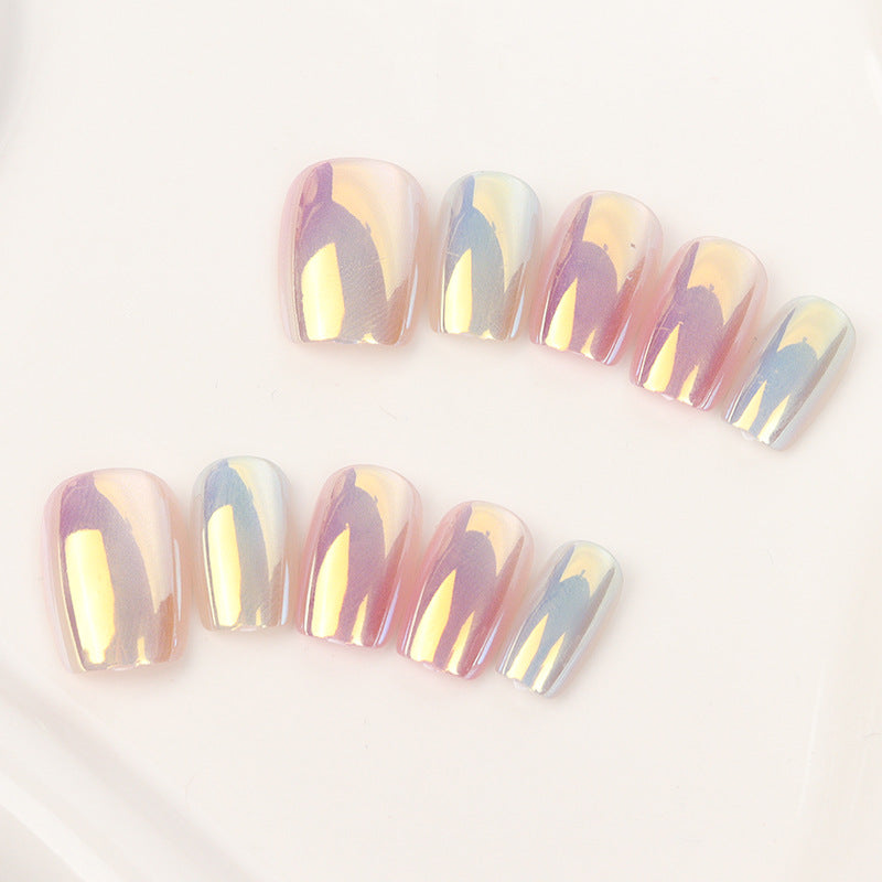 Premium irisierende Press-On-Nagelspitzen Brehn