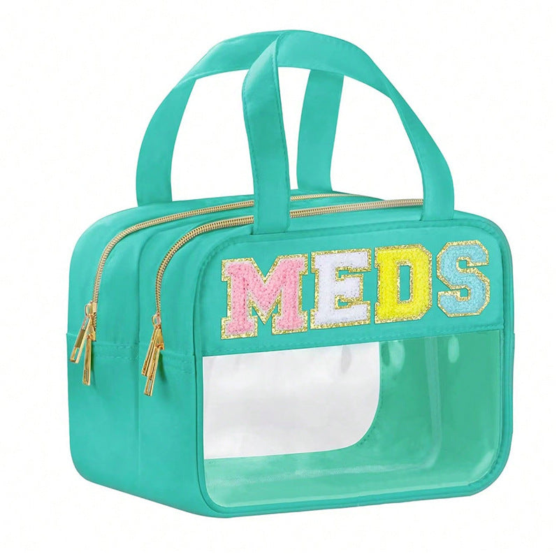 Durchsichtige Kosmetik-Organizer-Tasche mit Doppelreißverschluss Brehn