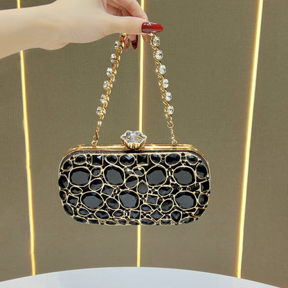 Dekorative Kristallakzentuierte Abend-Clutch
