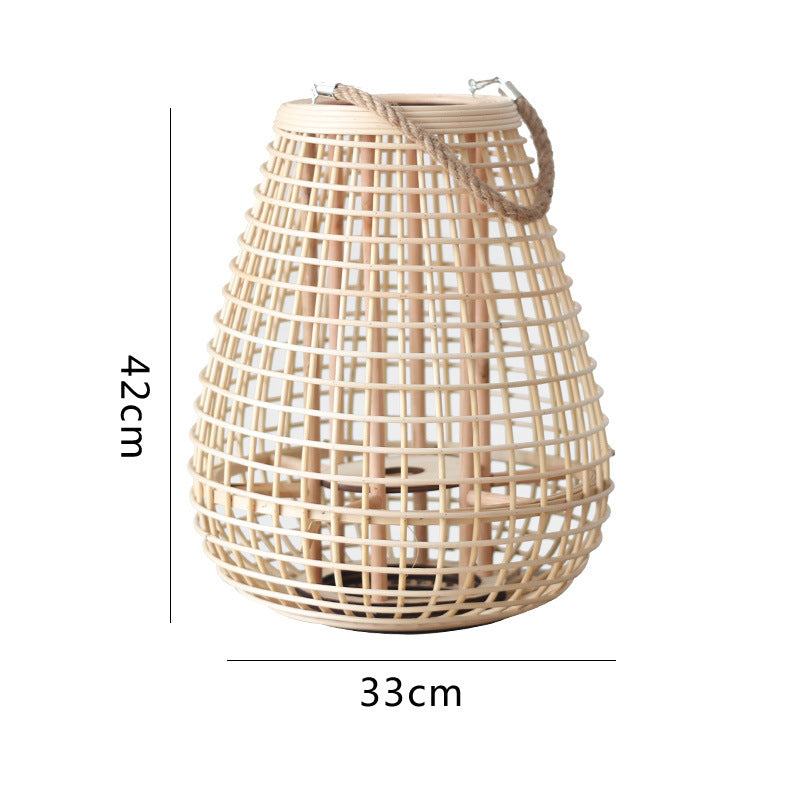 Dekorativer Rattan-Laterne mit Tragegriff Brehn