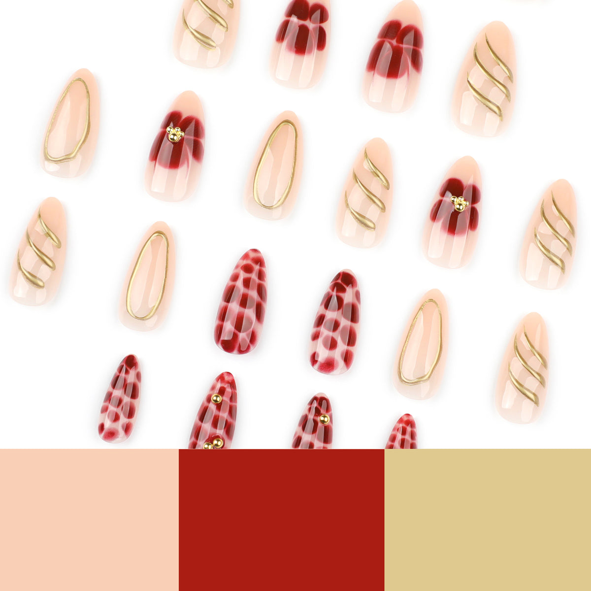 Kunstvolle Nagelkunst mit eleganten Verzierungen Brehn
