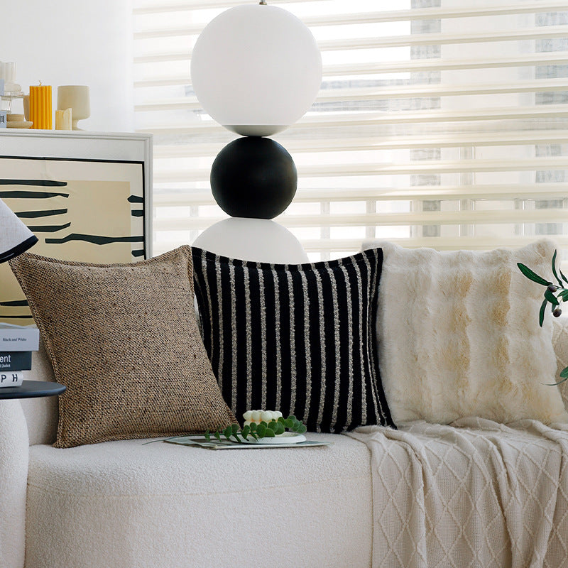 Rechteckiges Zierkissen mit Bouclé‑Tweed‑Struktur Brehn