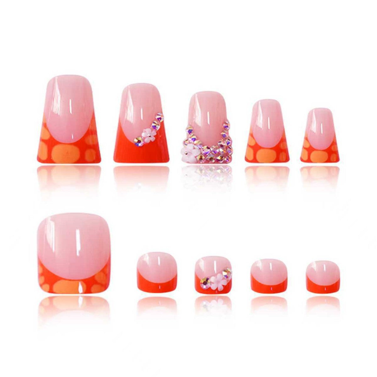 Luxe dekorative Press-On-Nagelverlängerungen Brehn