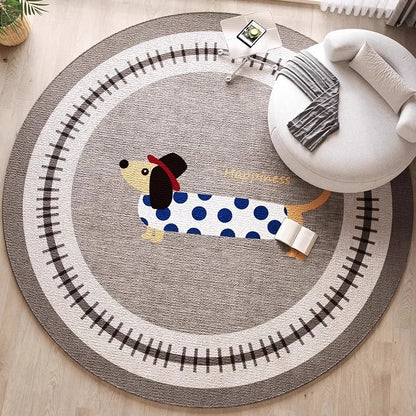 Dekorativer hundethemed Bereichsteppich für die Wohnkultur