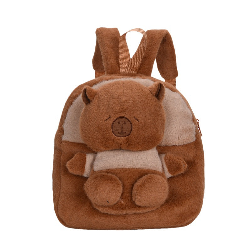 Plüsch Rucksack mit Tierischem Kuschelmotiv Brehn