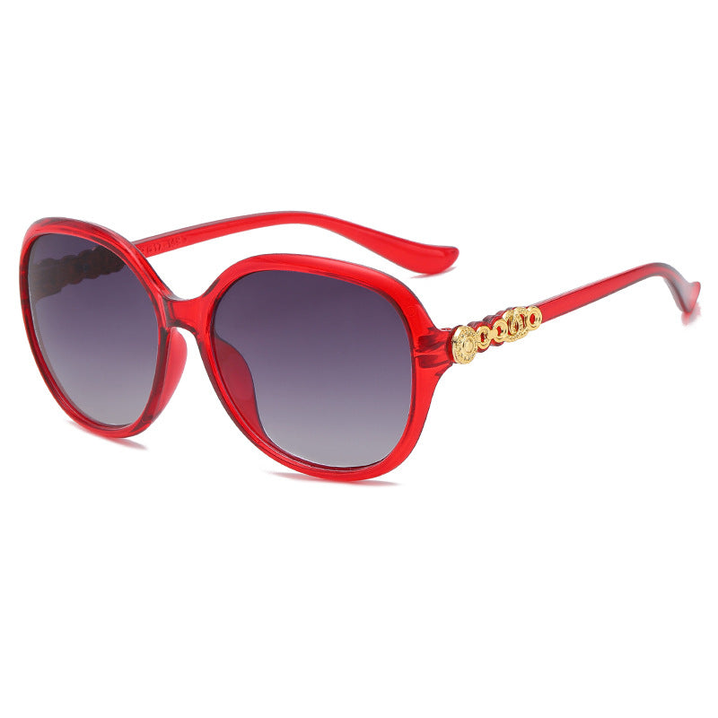Damen oversized Sonnenbrille mit trendigem Schildpatt-Muster und eleganten Rahmenakzenten Brehn
