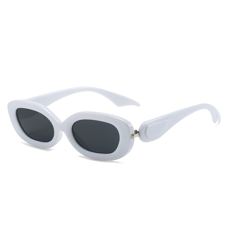 Damen modische Sonnenbrille mit stilvollem, geschwungenem Rahmen Brehn