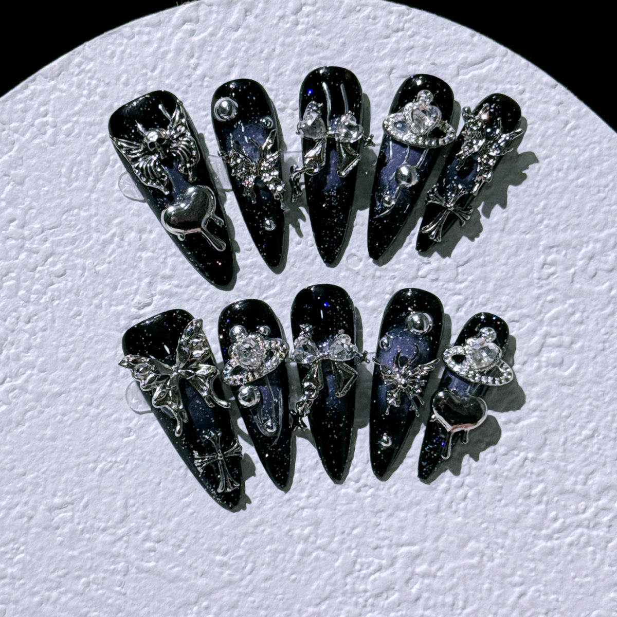 Premium Gothic Dekorative Nagelkunst Set
