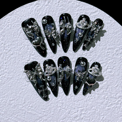 Premium Gothic Dekorative Nagelkunst Set