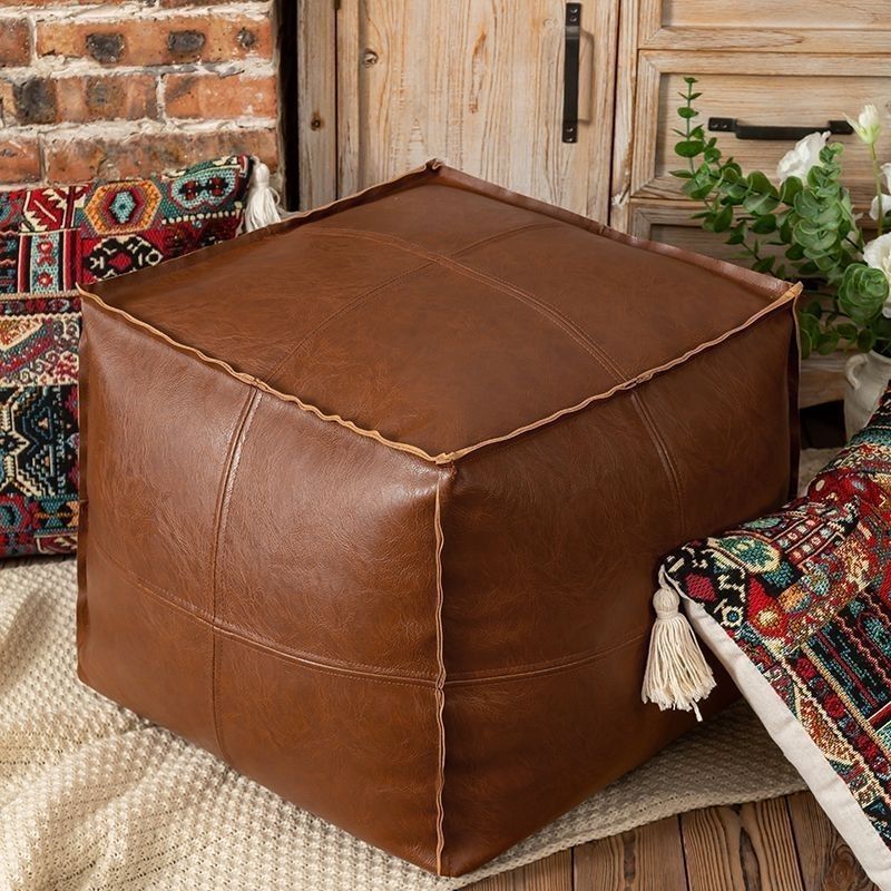 Damen Gemütlicher Sitzpuff aus hochwertigem Kunstleder Brehn
