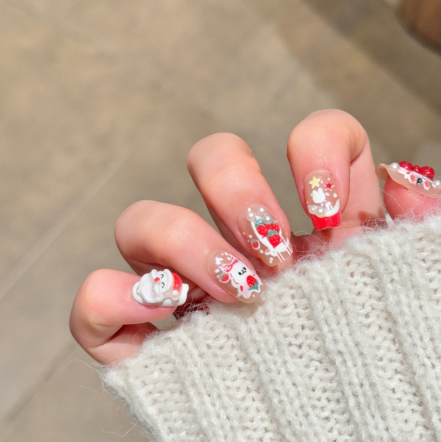 Verspielt Charakter-Themen Press-On Nagelkunst Brehn