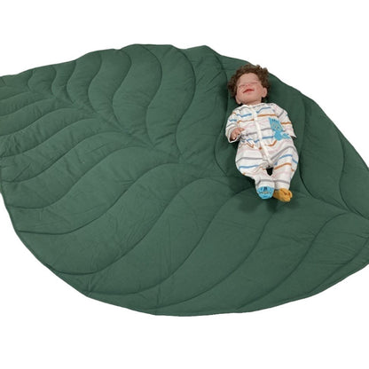 Blattförmige gesteppte Baby-Spielmatte und Schlafdecke