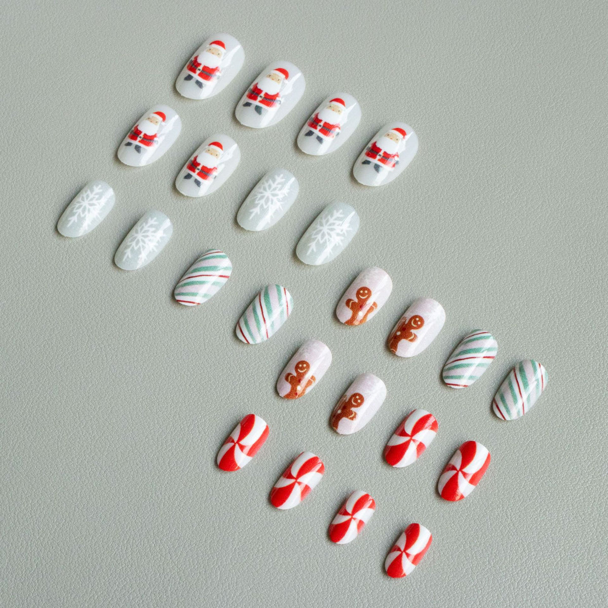Festliches Lebkuchen-Nagelkunst-Set