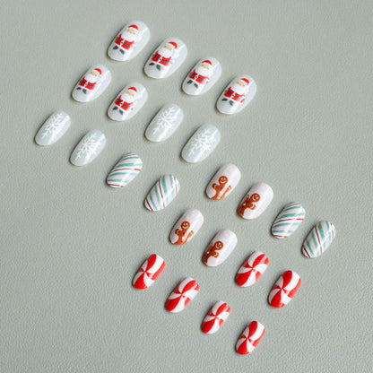Festliches Lebkuchen-Nagelkunst-Set