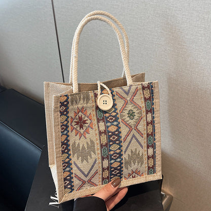 Bohemian geometrisches Muster Tote Bag