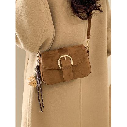 Elegante Wildleder Umhängetasche