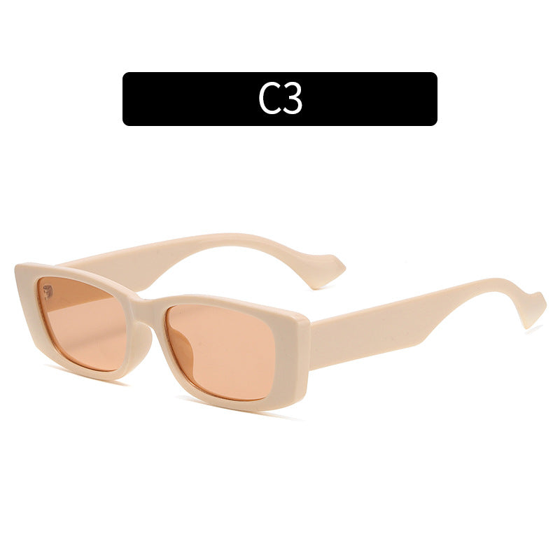 Retro-inspirierte Übergroße Rechteck-Sonnenbrille