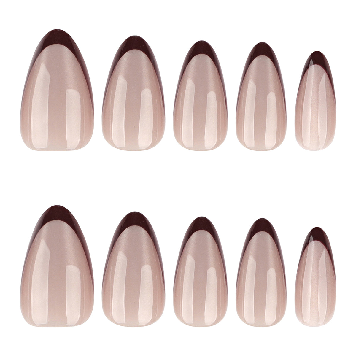 Künstliche Nagelkunst mit elegantem French-Tip Brehn