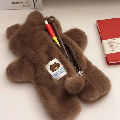 Plüsch Tierdruck Stiftetui