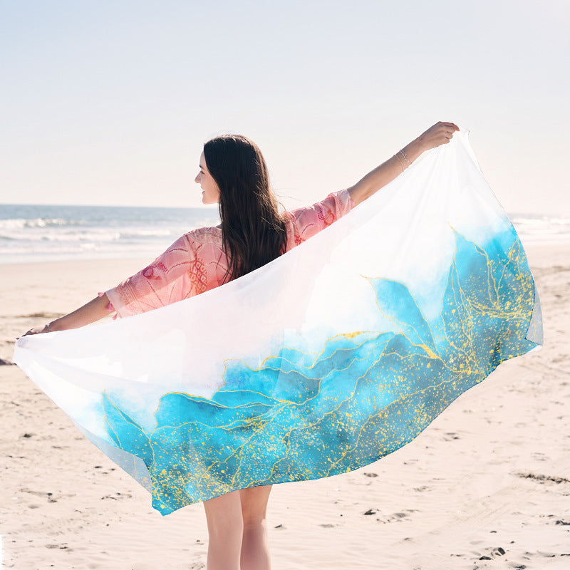 Leichter Strandtuch mit kreativem Quallen-Motiv Brehn