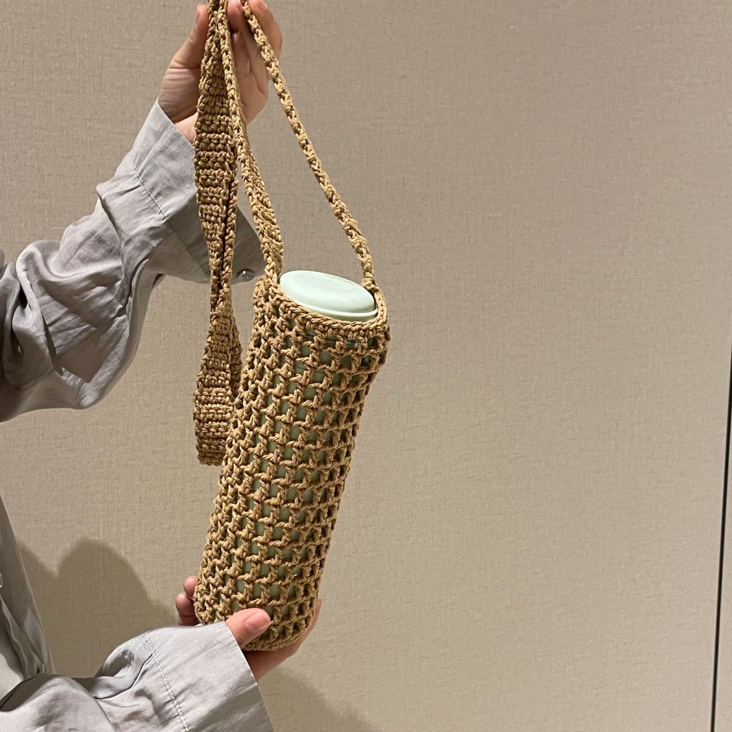 Handgeknüpfte Flaschentragetasche Brehn
