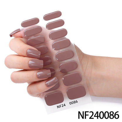 Glänzende Finish Gel-Nagel-Wickel