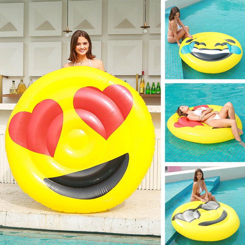 Damen Aufblasbarer Emoji-Schwimmring Brehn