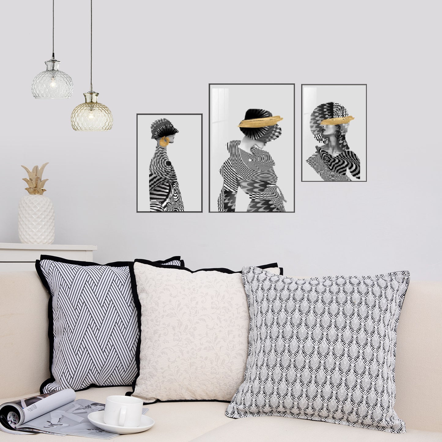 Abstrakte Kunst Dekokissenbezug