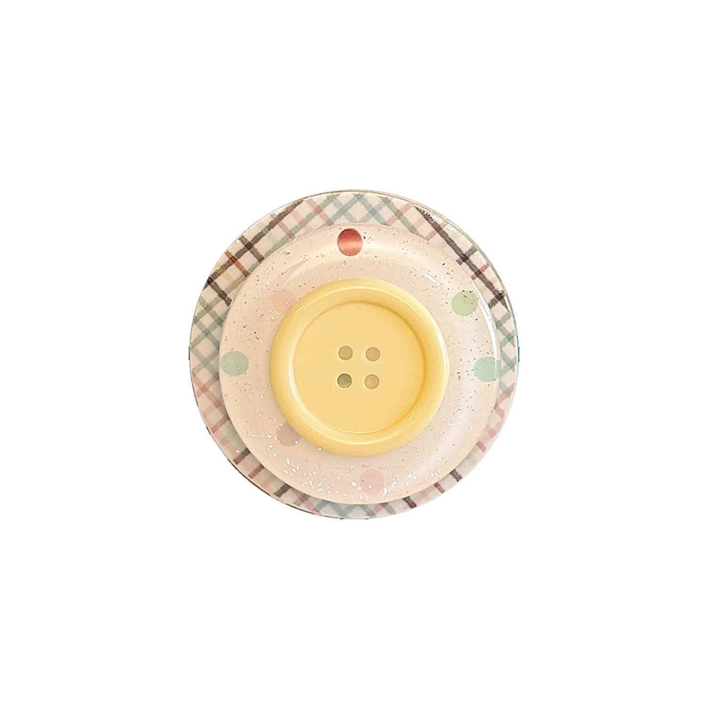Dekorativer Untersetzer im Button-Design Brehn