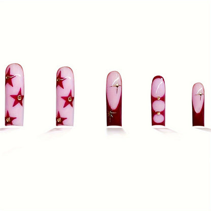 Künstlerisches Press-On Nageldesign Brehn