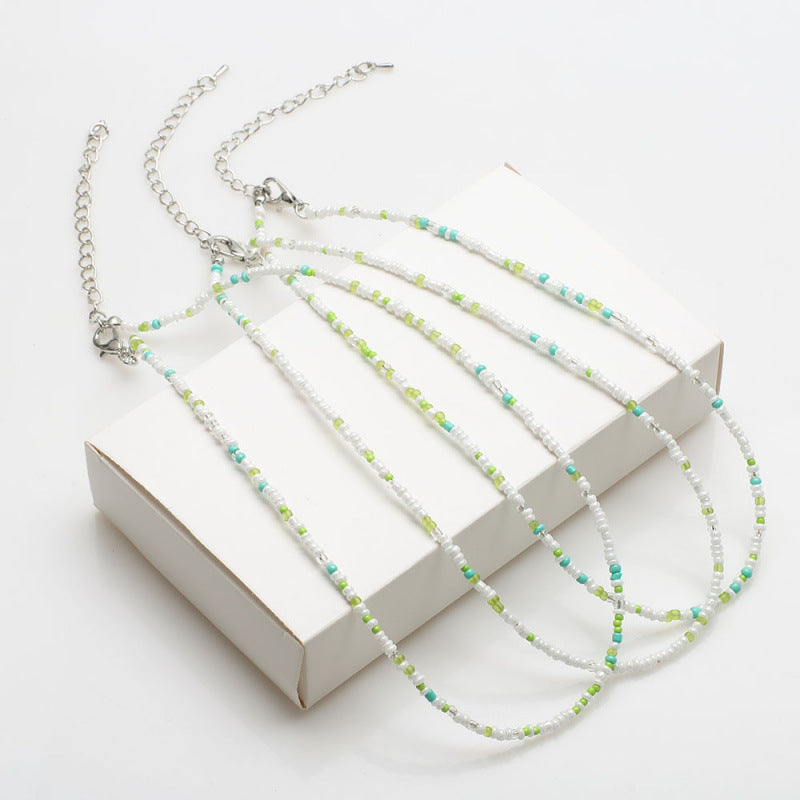 Handgefertigtes Perlen Choker Halsband Brehn