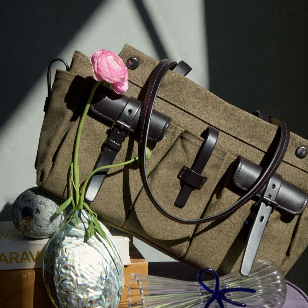 Multi-Taschen Canvas Tote Handtasche