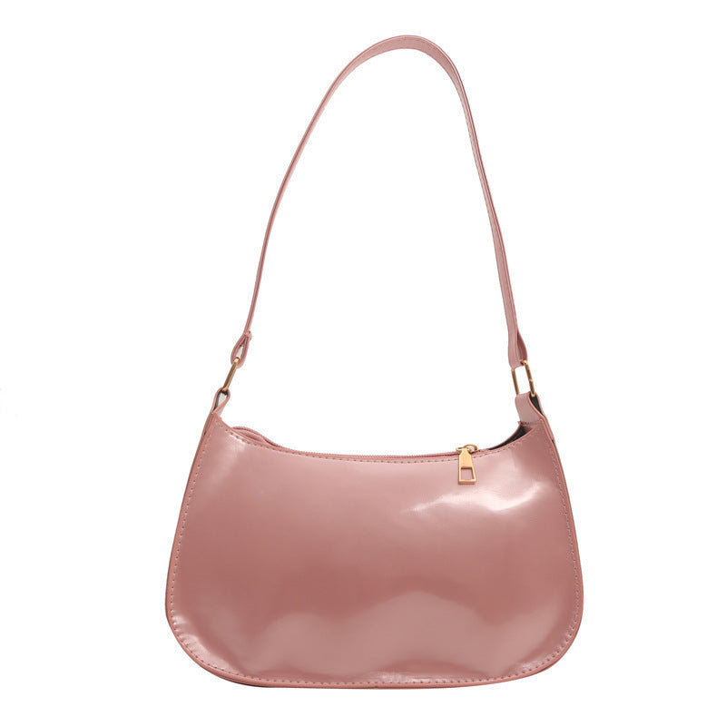 Chic Lackleder Schultertasche Brehn