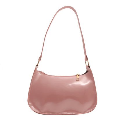 Chic Lackleder Schultertasche Brehn