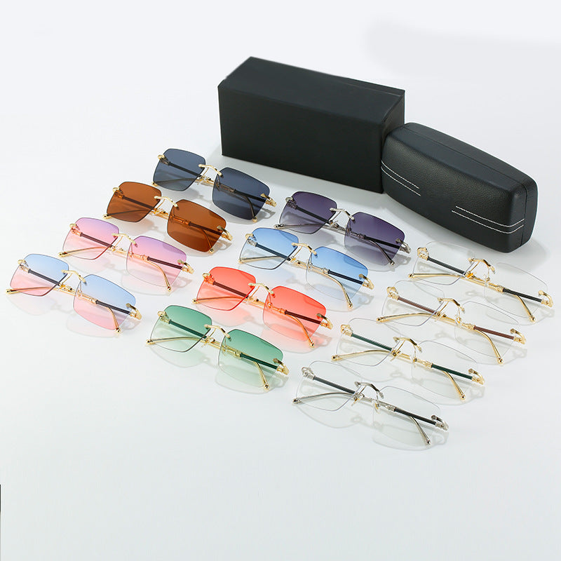 Damen modische Sonnenschutzbrille mit quadratischem Rahmen und luxuriösen Akzenten Brehn