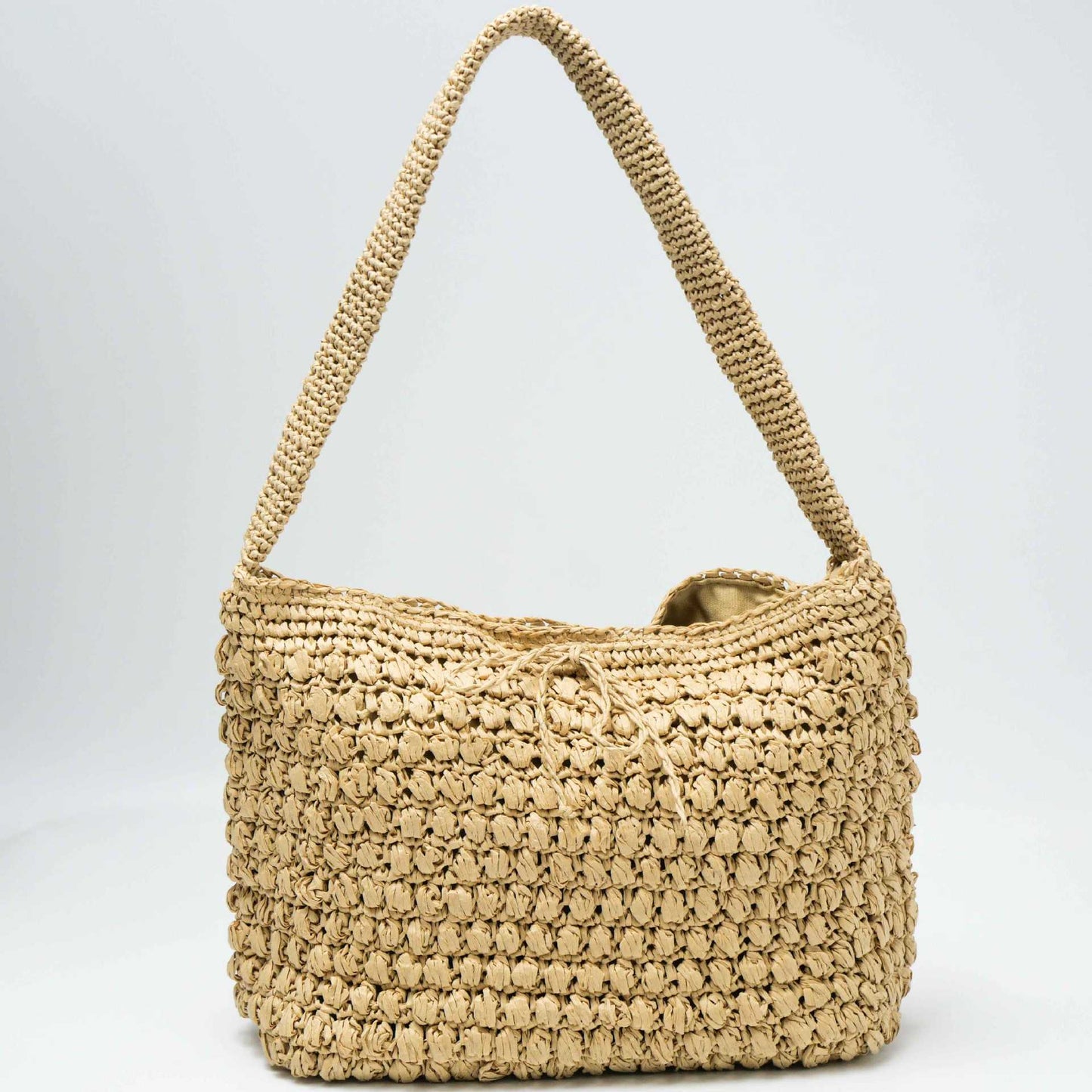 Geräumige Makramee-Tasche mit Breiten Trägern Brehn
