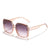 Damen oversized Sonnenbrille mit modernem quadratischen Rahmen und schützenden Gläsern Brehn