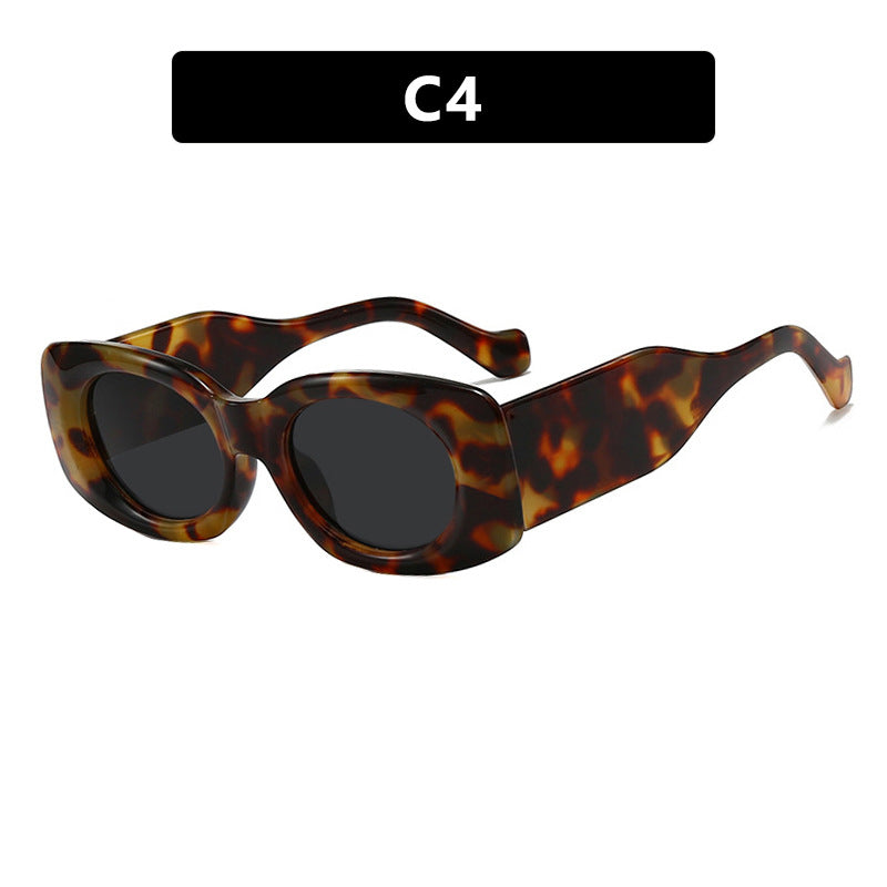Damen futuristische Sonnenbrille im eleganten Quadratdesign Brehn