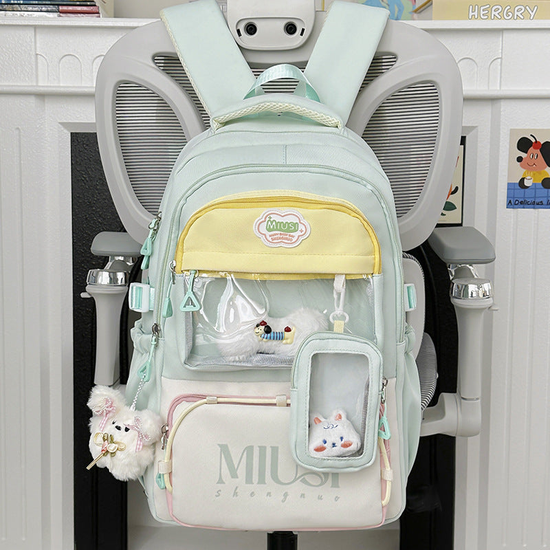 Multifunktionaler transparenter Schulrucksack