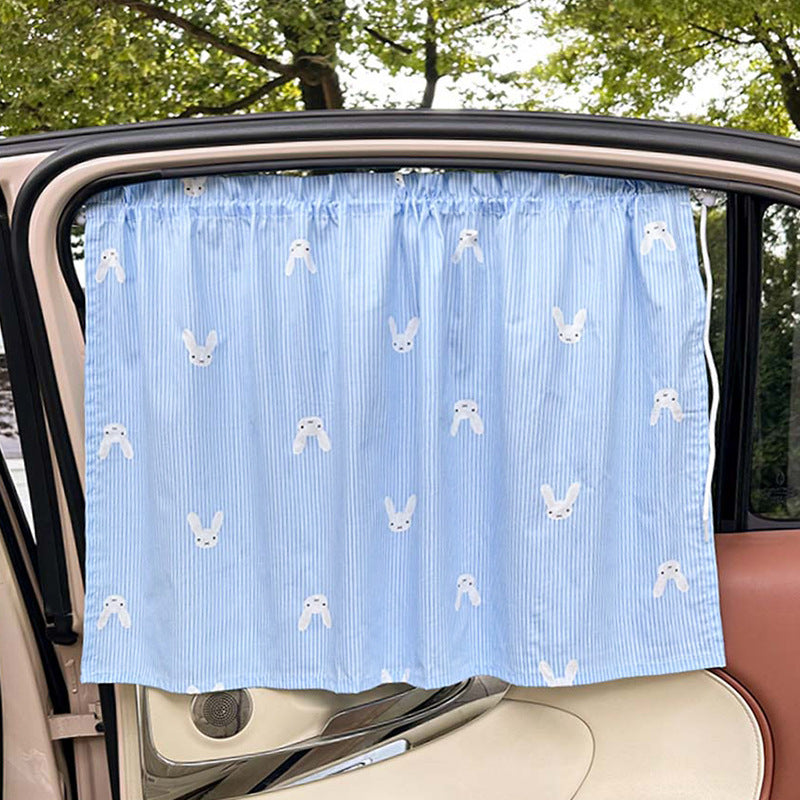 Unisex nan Sonnenschutz-Autovorhang mit elastischem Befestigungsband und blickdichter Baumwollmischung Brehn