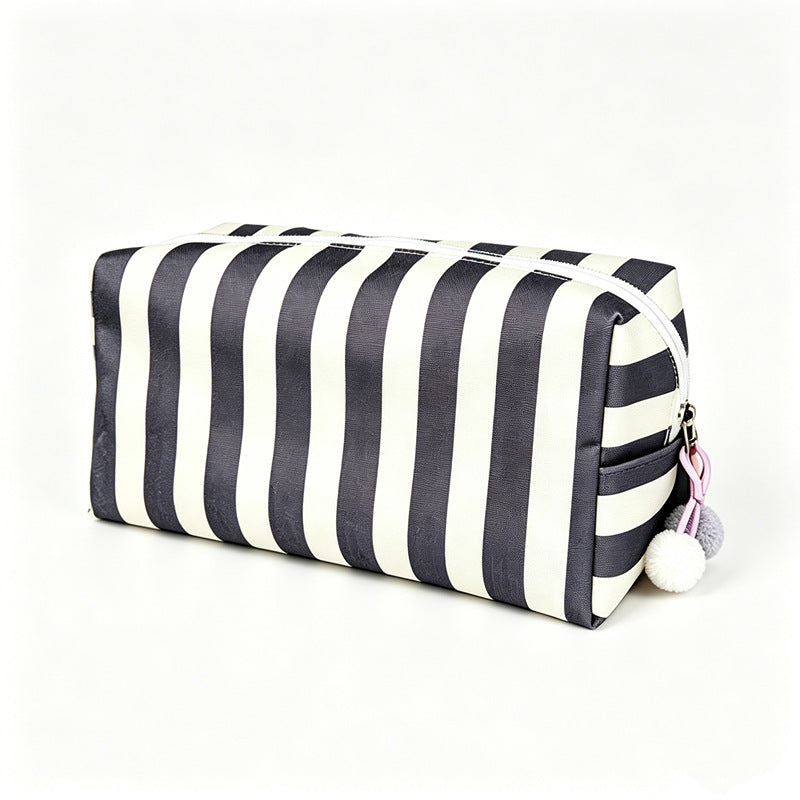 Kosmetiktasche mit Bunten Streifen Brehn