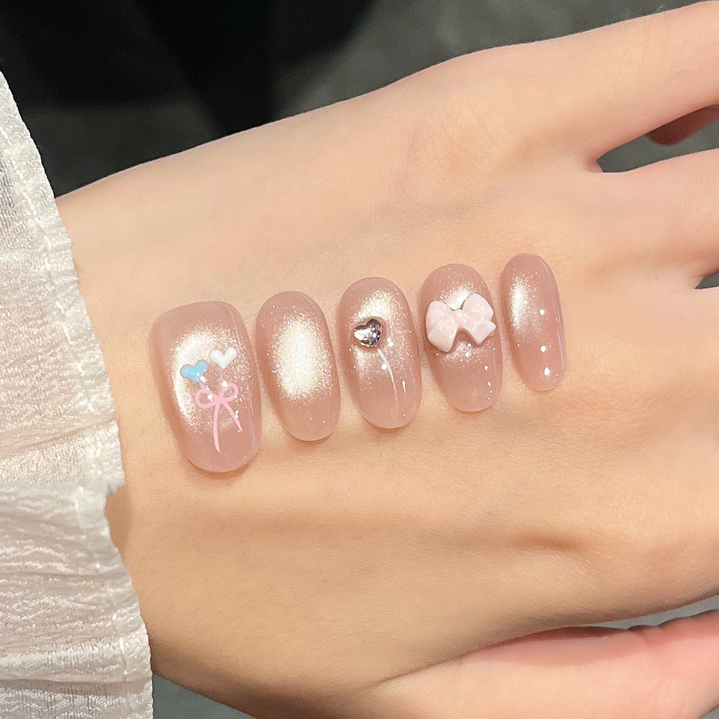 Dekorative 3D Nagelkunst Extensions Brehn