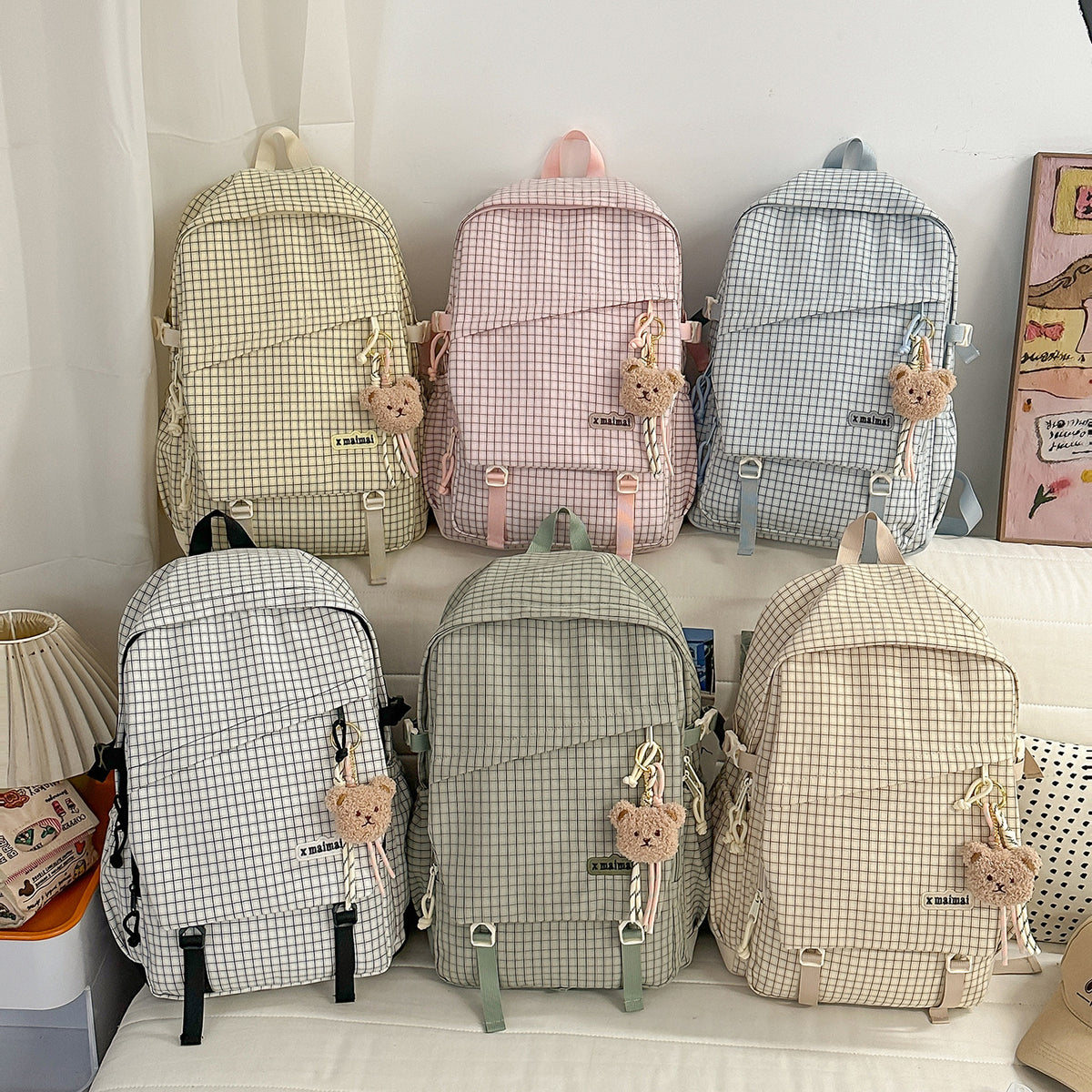 Stylischer Gittermuster-Rucksack Brehn
