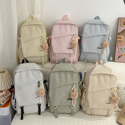 Stylischer Gittermuster-Rucksack Brehn