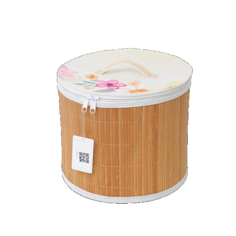 Aufbewahrungskorb mit Reißverschluss und floralem Design