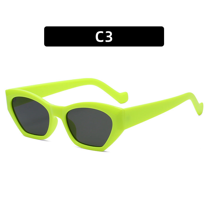 Trendy Katzenauge Sonnenbrille mit auffälligen Rahmen
