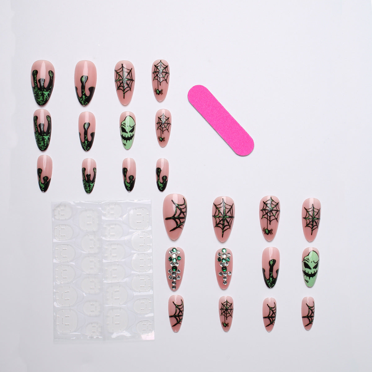 Kreatives Kunstnagelset mit Halloween-Motiven Brehn